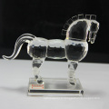 Figurines de cheval en verre cristal vente chaude